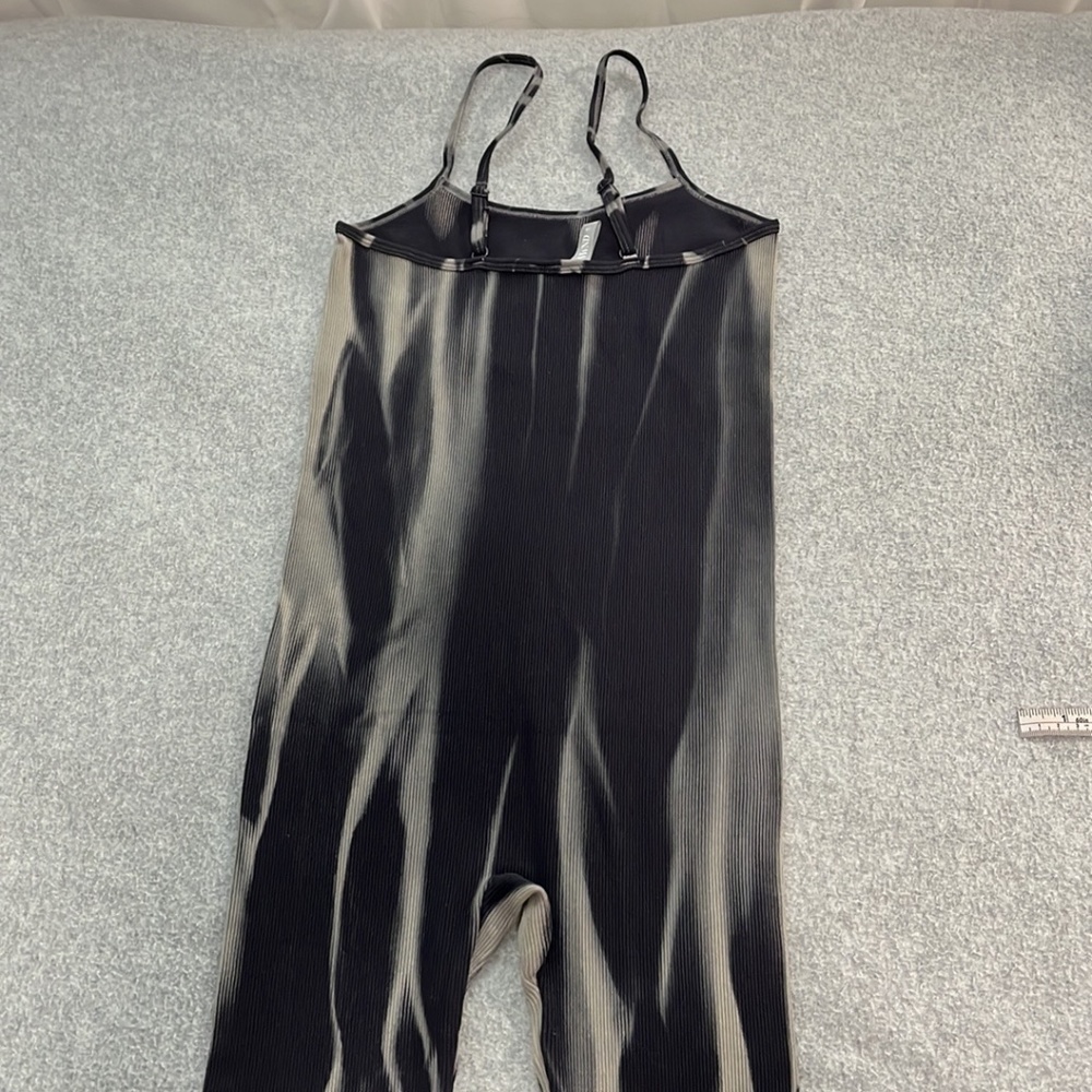 Anwnd Catsuit Bodysuit Small Ribbed Marbled Yoga Dance - Picture 5 of 10